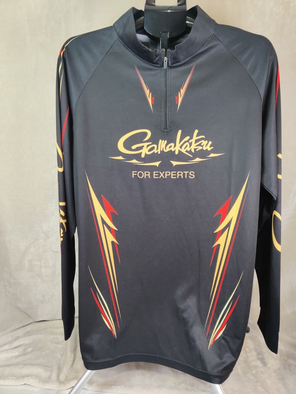 Gamakatsu Fishing Shirt Quarter Zip Pullover Collared Long Sleeve Size 2XL